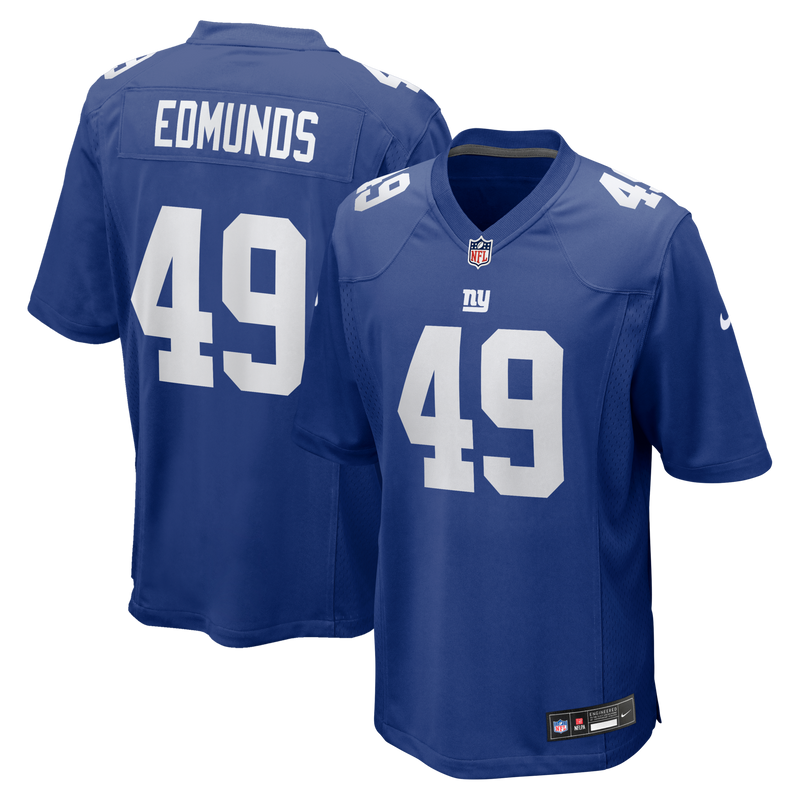 New York Giants Tremaine Edmunds Royal Team Game Jersey
