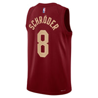 Cleveland Cavaliers Icon Edition Swingman Jersey - Wine - Dennis Schröder