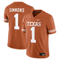 Colin Simmons Texas Longhorns Game Football Jersey - Texas Orange