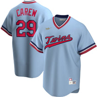 Minnesota Twins Rod Carew Light Blue Road Cooperstown Collection Player Jersey