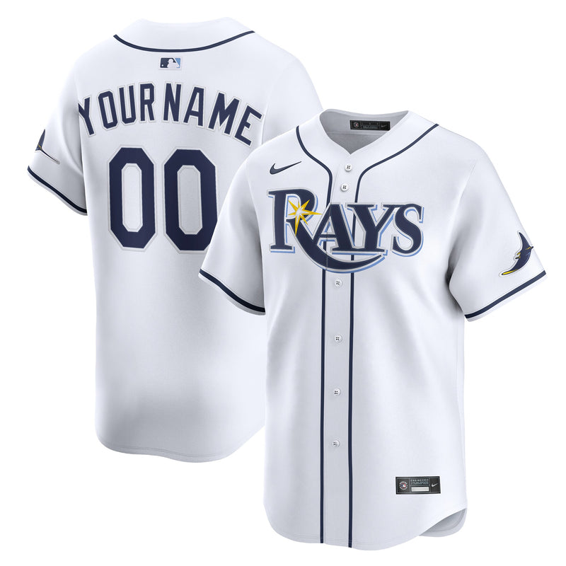 Tampa Bay Rays White Home Limited Custom Jersey