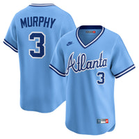 Atlanta Braves Dale Murphy Light Blue Throwback Cooperstown Collection Limited Jersey