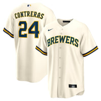 Milwaukee Brewers William Contreras Cream Home Replica Jersey