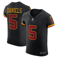 Washington Commanders Jayden Daniels Black Alternate Vapor F.U.S.E. Elite Jersey