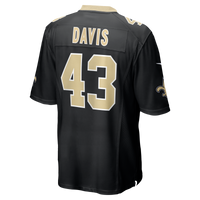 New Orleans Saints Michael Davis Black Team Game Jersey