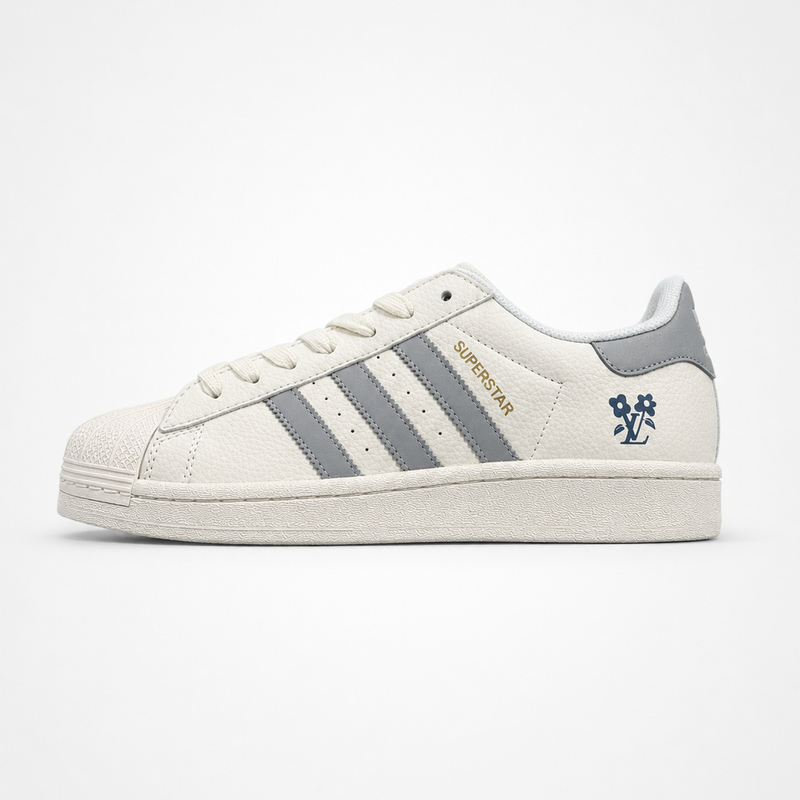 adidas Originals x Louis Vuitton Superstar Sneakers Cream Grey - Unisex