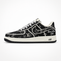 Nike x Louis Vuitton Air Force 1 Low 07 Sneakers Blue Denim Monogram - Unisex