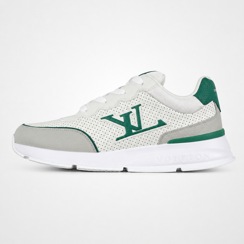 Louis Vuitton Runner Tactic Sneakers White Grey Green - Unisex