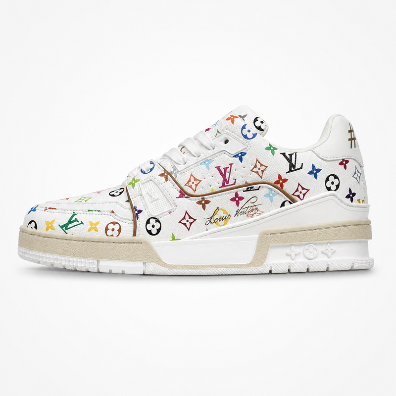 Louis Vuitton Remarque Low Sneakers White Multicolor Monogram - Unisex