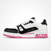 Louis Vuitton Remarque Low Sneakers Black White Pink - Unisex
