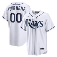 Tampa Bay Rays White Home Replica Custom Jersey
