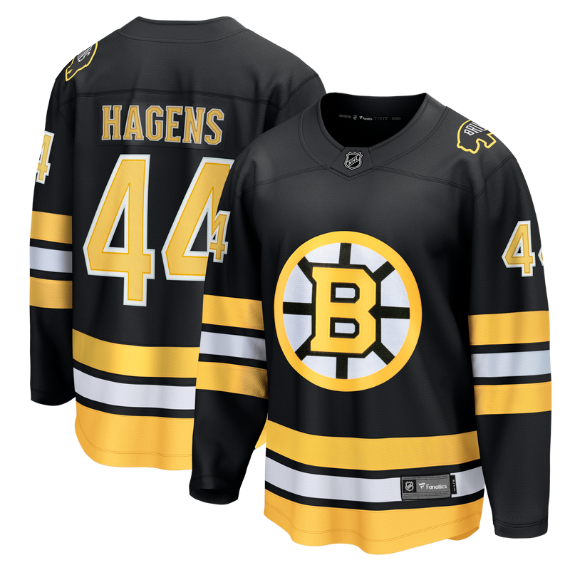 Boston Bruins James Hagens Black Breakaway Jersey