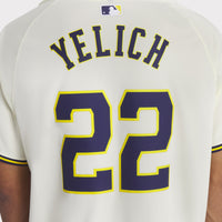 Milwaukee Brewers Christian Yelich Cream Home Limited Player Jersey
