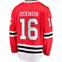 Chicago Blackhawks Jason Dickinson Red Home Breakaway Jersey