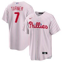 Philadelphia Phillies Trea Turner White Home Replica Player Jersey