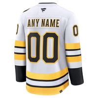 Boston Bruins White Away Premium Custom Jersey