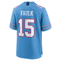 Tennessee Titans Keldric Faulk Light Blue Team Game Jersey