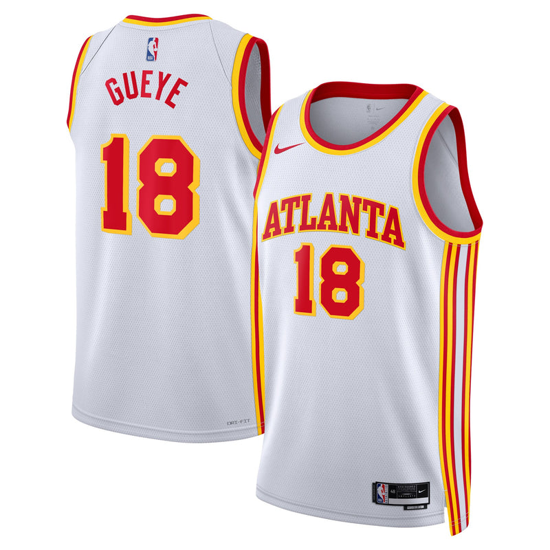 Atlanta Hawks Association Edition Swingman Jersey - White - Mouhamed Gueye