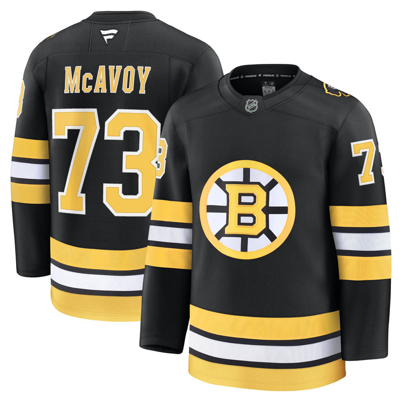 Boston Bruins Charlie McAvoy Black Home Premium Player Jersey