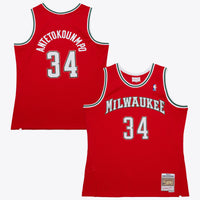 Milwaukee Bucks Giannis Antetokounmpo 2014 Dark Alternate Authentic Jersey - Red