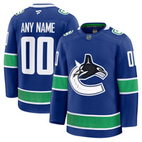 Vancouver Canucks Blue Home Premium Custom Jersey