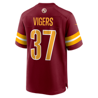 Washington Commanders Car'lin Vigers Burgundy Team Game Jersey