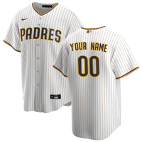 San Diego Padres White Home Replica Custom Jersey
