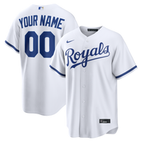Kansas City Royals White Home Replica Custom Jersey