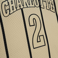 Charlotte Hornets Larry Johnson 1992 Swingman Jersey - Khaki
