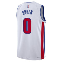 Detroit Pistons Association Edition Swingman Jersey - White - Jalen Duren