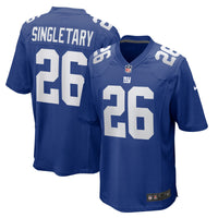 New York Giants Devin Singletary Royal Team Game Jersey