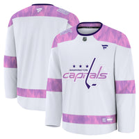 Washington Capitals White 2024 Hockey Fights Cancer Practice Jersey