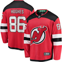 New Jersey Devils Jack Hughes Red Breakaway Player Jersey