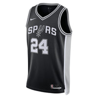 San Antonio Spurs Icon Edition Swingman Jersey - Black - Devin Vassell