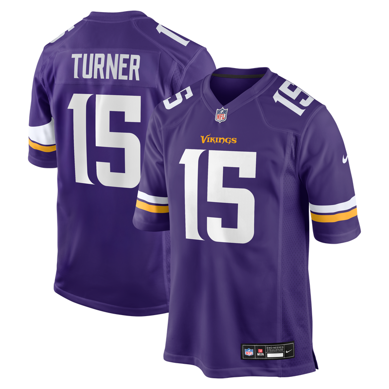 Minnesota Vikings Dallas Turner Purple Game Jersey