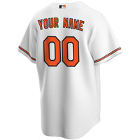 Baltimore Orioles White Home Replica Custom Jersey