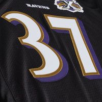 Baltimore Ravens Deion Sanders Black 2005 Authentic Throwback Jersey