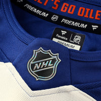 Edmonton Oilers Light Beige Alternate Premium Custom Jersey