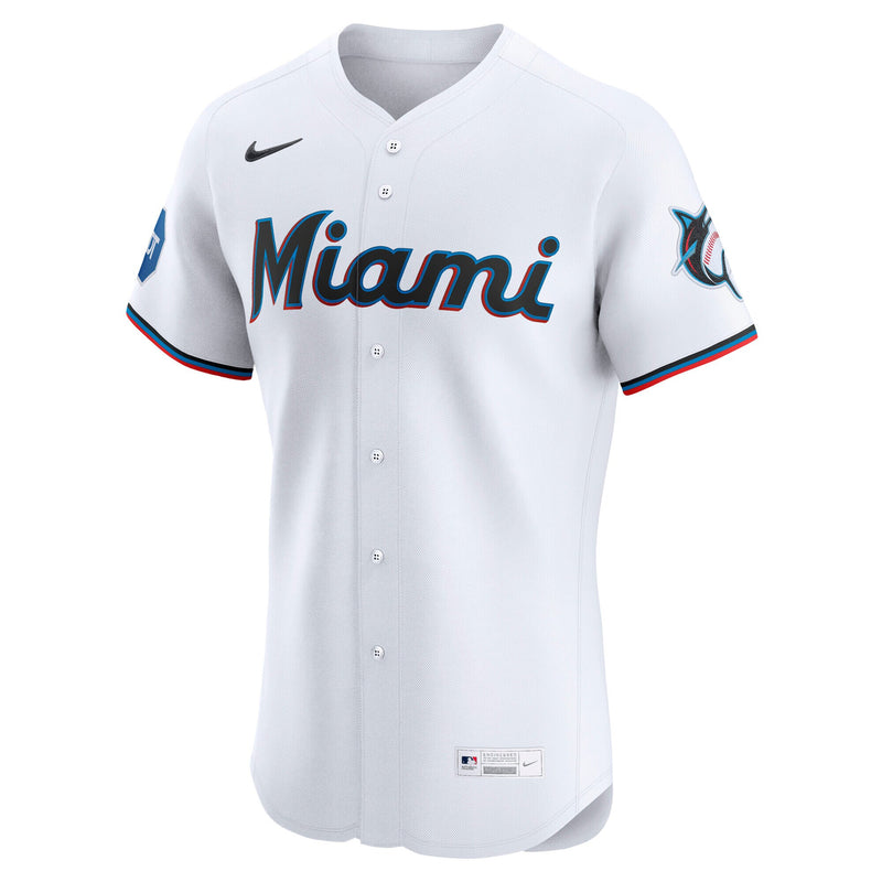 Miami Marlins White Home Elite Jersey