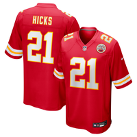 Kansas City Chiefs Jaden Hicks Red Game Jersey