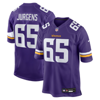 Minnesota Vikings Michael Jurgens Purple Game Jersey