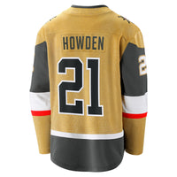 Vegas Golden Knights Brett Howden Gold Home Premier Breakaway Player Jersey