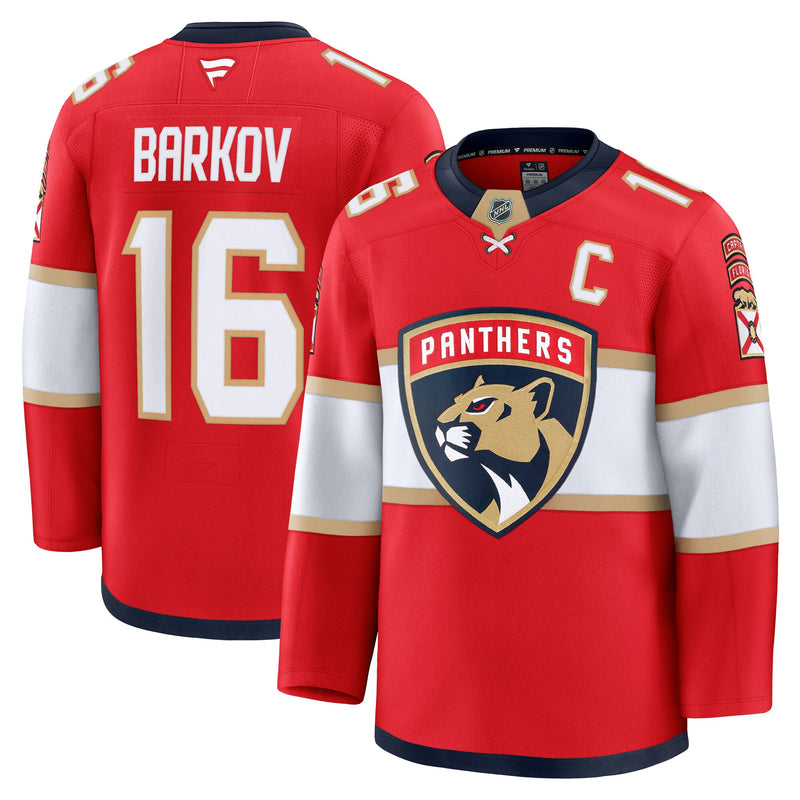 Florida Panthers Aleksander Barkov Red Home Premium Jersey
