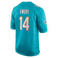 Miami Dolphins Quinn Ewers Aqua Team Game Jersey