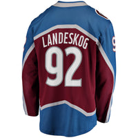 Colorado Avalanche Gabriel Landeskog Burgundy Captain Patch Home Breakaway Jersey