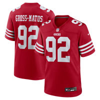 San Francisco 49ers Yetur Gross-Matos Scarlet Team Game Jersey