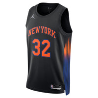 New York Knicks Statement Edition Jersey - Black - Karl-Anthony Towns