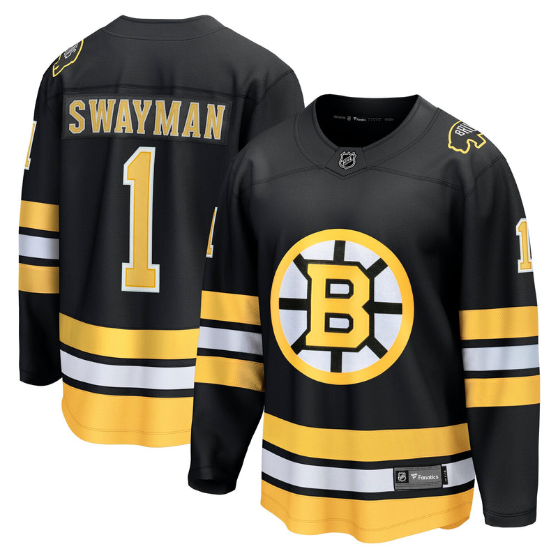 Boston Bruins Jeremy Swayman Black Home Breakaway Player Jersey