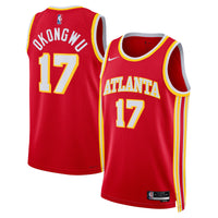 Atlanta Hawks Icon Edition Swingman Jersey - Red - Onyeka Okongwu