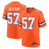 Denver Broncos Tom Jackson Orange Retired Player Alternate Game Jersey